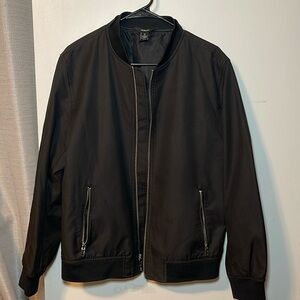 Full-Zip Bomber Jacket black